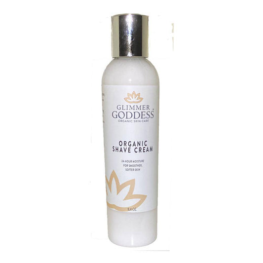 Organic Shave Cream with Aloe, Coconut Oil & Shea Butter